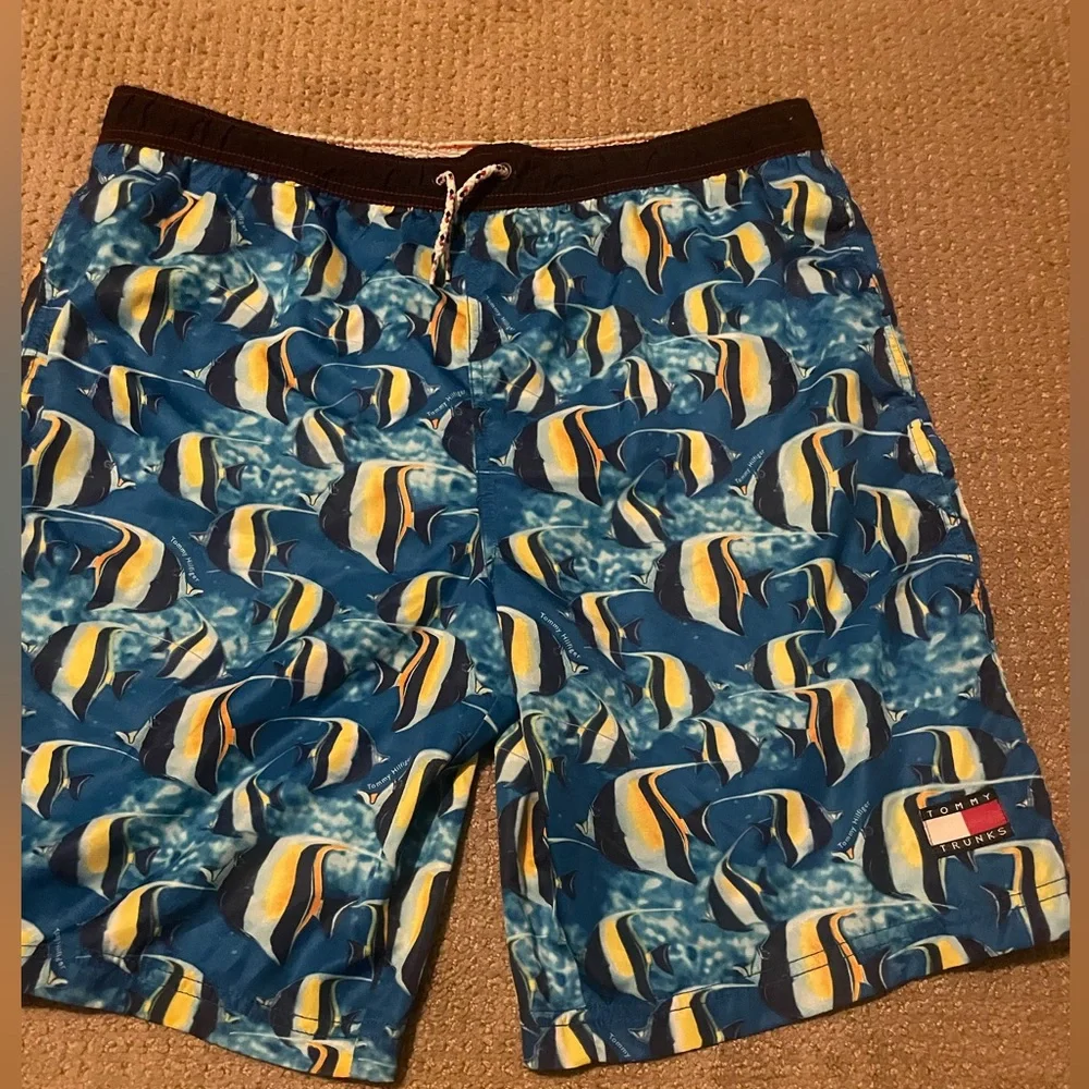 Tommy Hilfiger‎ Vintage Hawaiian Fish Trunks XL